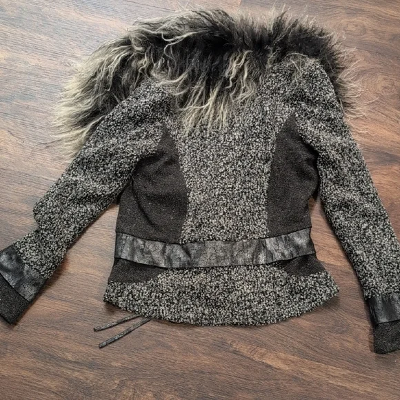 Alberto Makali Black and Gray Textured Jacket - Picture 2 of 6